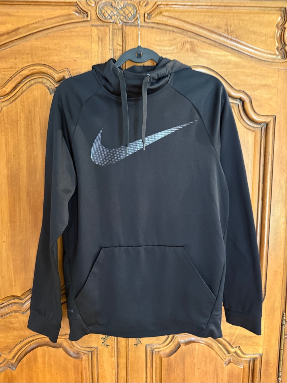Nike Black Hoodie with Grey Swoosh